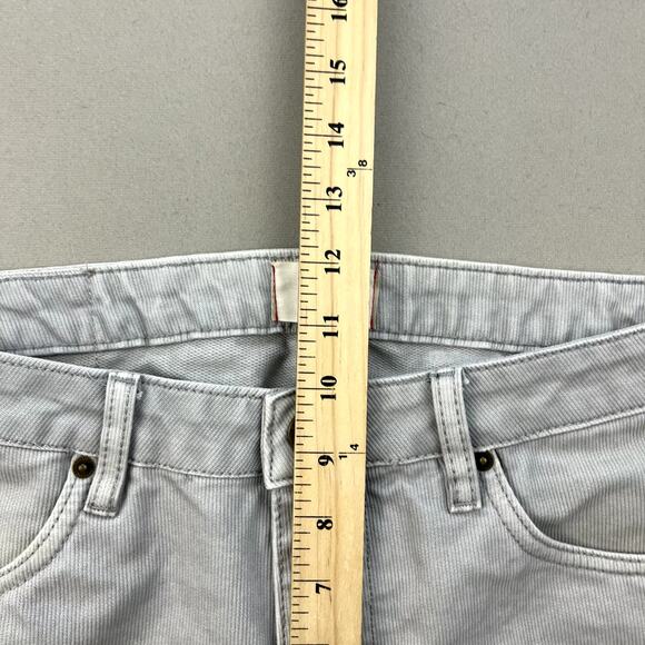 Marine Layer Pants Mens 32x30 Gray Chino Corduroy Slim Fit Straight Leg Casual - Picture 13 of 14